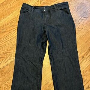 Lee natural fit dark trouser jeans